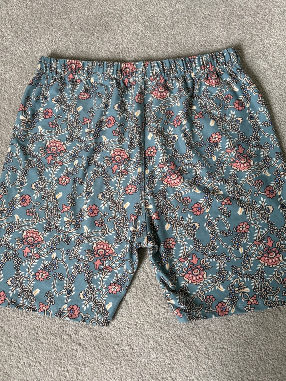 🔥🆕🔥 Just Cozy Floral Biker Shorts Blue Pink Boho Pattern Size XL - Picture 4 of 7